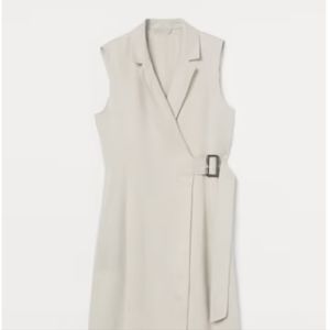 NWT Linen Blend Blazer Dress H&M Size Small